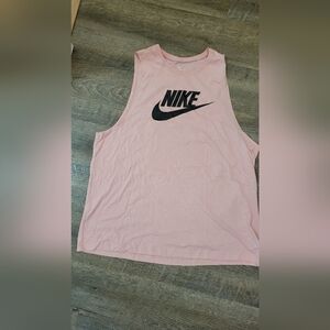 Nike Light Pink Tank Top with Black Logo